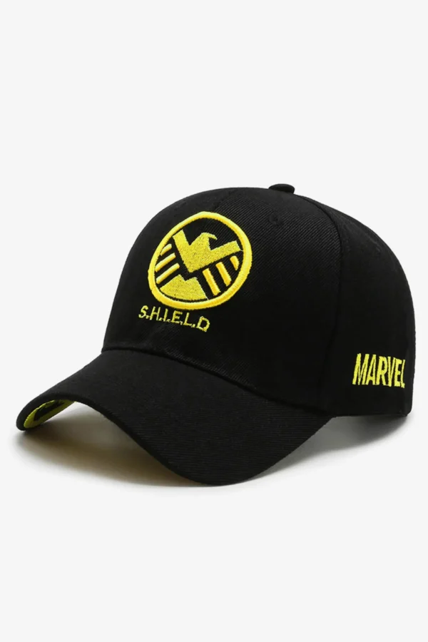 Black SHIELD Embroidered Cap - S23 - MCP109R
