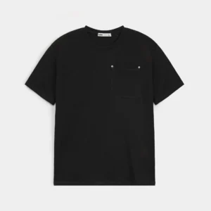 Studded Pocket Crew Neck T-shirt